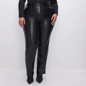 Good American Faux leather pants